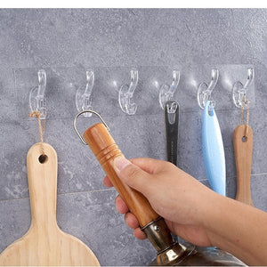 6-Row Transparent Hooks