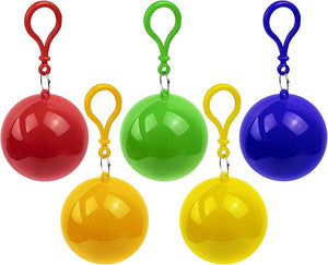 Portable Emergency Raincoat in Keychain Ball